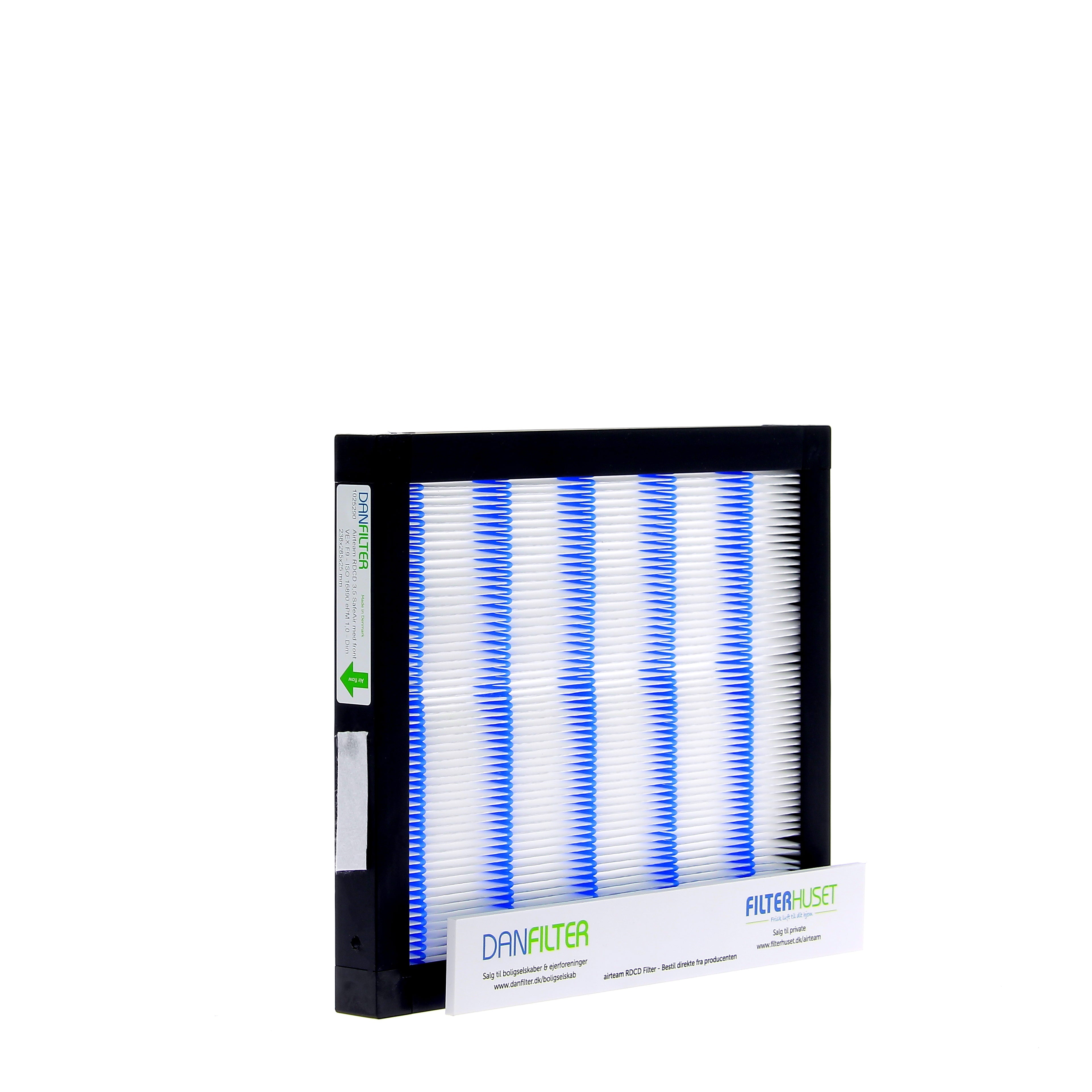 SafeAir filter m. Front til Airteam RDCD 3,5